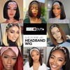 STUDIOCUT BY PROS Headband Wig Straight Quick Wrap Headband Wig