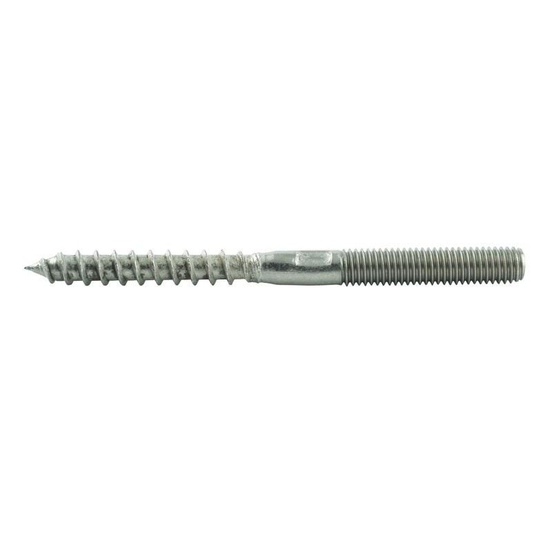 M10 x 100 mm (5 pieces) hanger bolts with double
