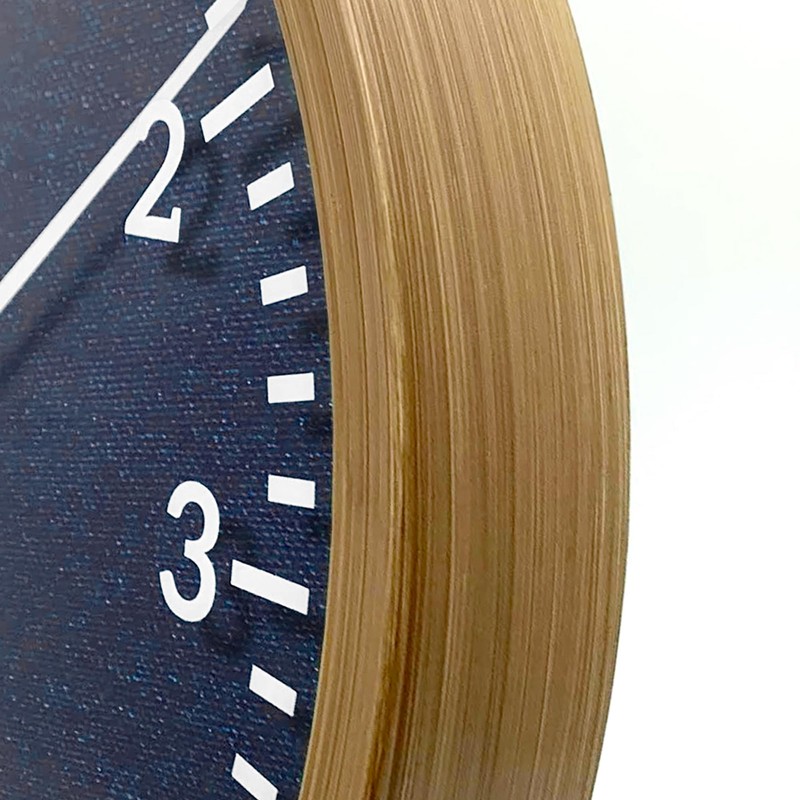 Crosley Limited Edition Jean Wall Clock, 15-Inch, Blue Denim Design,