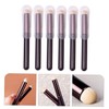 NOLITOY 6pcs Makeup Brush Beaded Headpiece Eye Make up Brushes