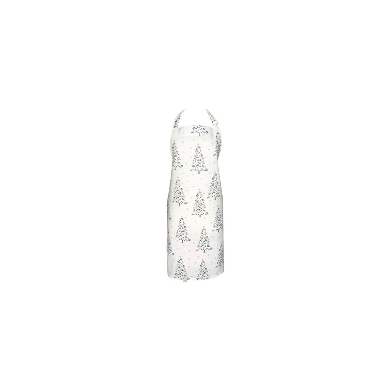 GreenGate Lucie Xmas Apron White 90 x 70 cm, White