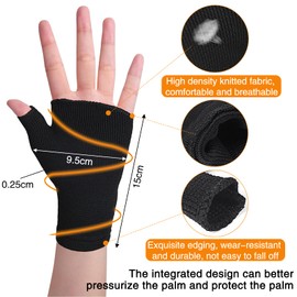 NMBCH Kompressions Handgelenkstütze, 4 PCS Sehnenscheidenentzündung Wrist Wrap, Handbandage Handgelenk für Schmerzlinderung Karpaltunnel, Männer und Frauen Passt für beide (Schwarz)