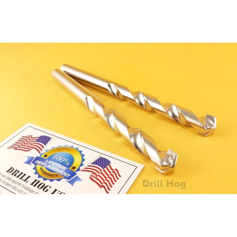 Drill Hog 1/4" Masonry Bit 1/4" CARBIDE Tip Masonary Concrete