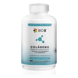 Bio B | Colágeno Hidrolizado + Ácido Hialu Y Vit C | 180 Cáp