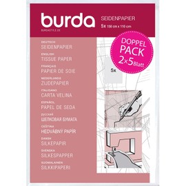 burdastyle Twin Pack Tissue Paper 2 x 5 Sheets