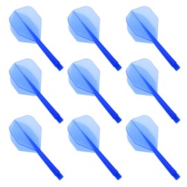 zutisay Integrated Dart Flights Anti-Break Integrated Dart Flights Integrated Dart Shafts for All 2BA Thread Diameter Dart Shafts (Blue) 9PCS