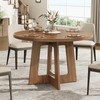 Round Dining Table for 4, Wooden Dining Room Table, Circle