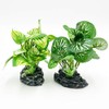 Smoothedo-Pets Aquarium Plants Betta Fish Tank Decorations 4inch/2pcs Soft Silk