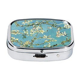 Fridolin Van Gogh Metal Pill Box for Tablets Almond Blossom