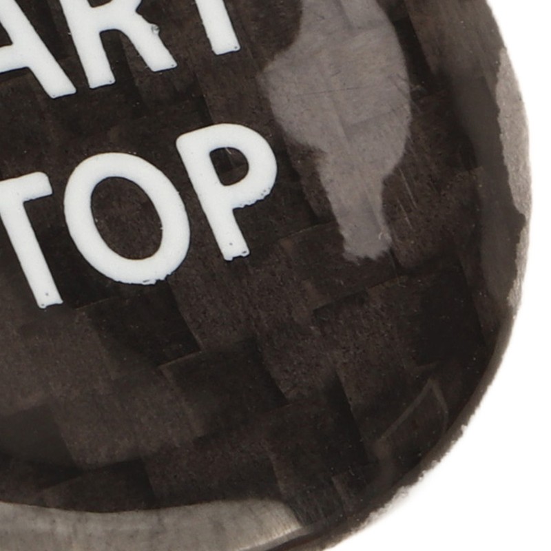 Push Start Button Cover Carbon Fiber Ignition Switch Button Cover