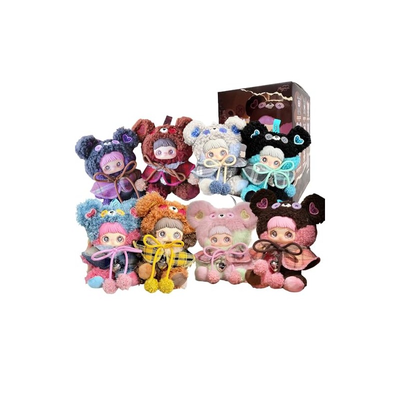 Cute Mini Blind Box Tiny Bear Keychain Collectible Figures