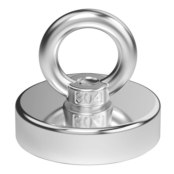 Magnetpro Fishing Magnet, 440 Lbs Pulling Force Strong Neodymium Magnet