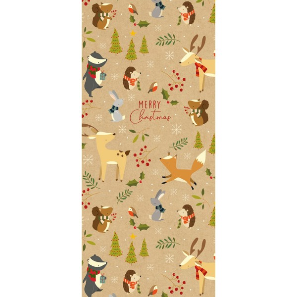 Glick Four Sheets Christmas Animals Tissue Paper, Winter, for, Kraft, Wrap, TPX66, Multi