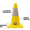 Troy Safety, 18" PVC Traffic Safety Cones with 6" Reflective