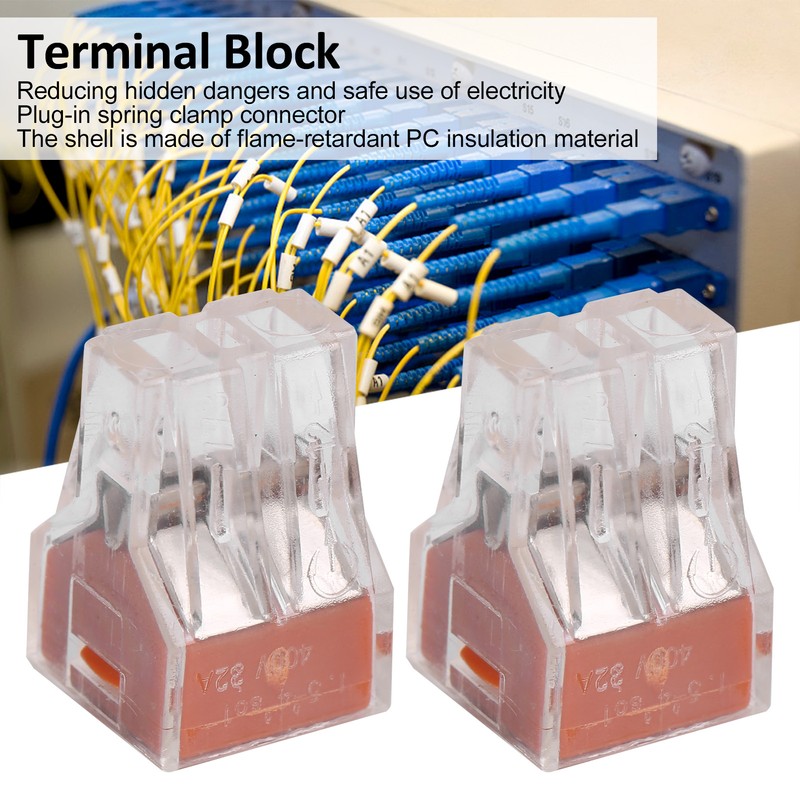 100pcs PCT Quick Connect Terminal Hard Flexible Wire Universal Construction