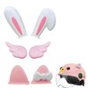 DOKRIN Motocross helmets, 6 pieces helmet ornaments, cat ear bow,