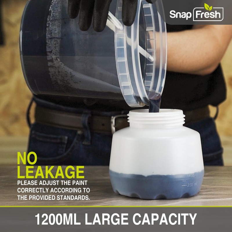 SnapFresh Replacement Paint Sprayer Container, 1200 ml, Compatible with SnapFresh