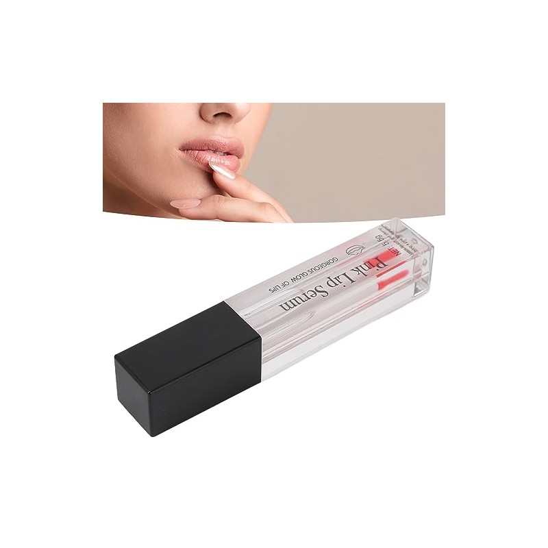 Suero Labial Rosa, Aceite Sérum Labial Hidratante Revitalizante de Larga