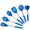 Silicone Kitchen Utensils Set - Culinary Couture 6-Pieces Blue Silicone