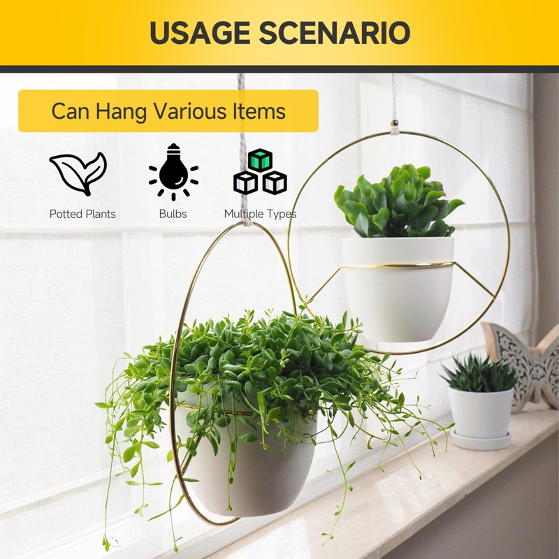 MYWISH 20-Pack Q Hanger Hooks with Safety Buckle, 2.2 Inches