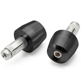 Daytona 99986 Motorcycle Bar Ends, Billet Aluminum, Universal, Inner Diameter 0.6 - 0.7 Inches (14 - 19 mm), Surface, Black