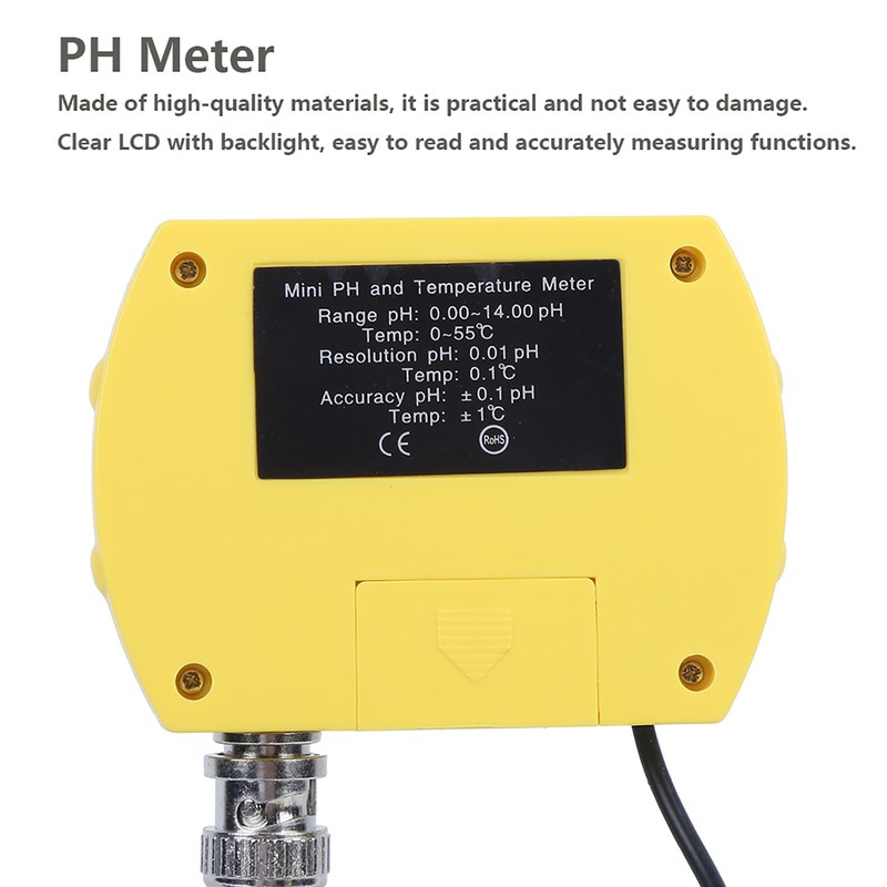 2in1 Highprecision Portable PH Meter 991 PH Tester TEMP Meter