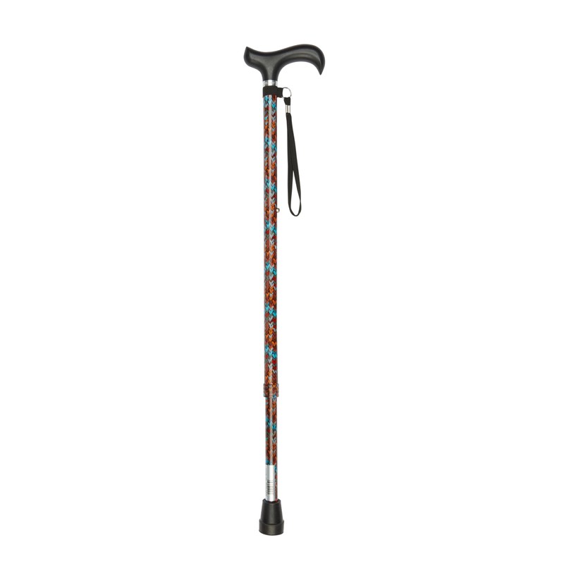 Ziggy Adjustable Hearts Design Walking Cane