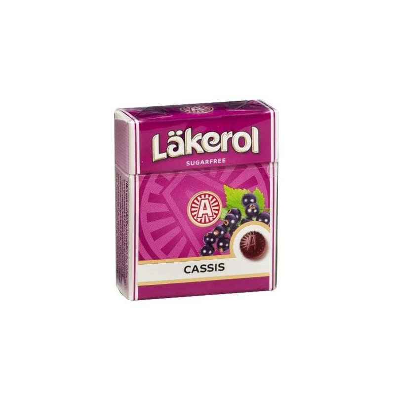 Lakerol Cassis (black Currant) Sugar Free Pastilles, .8 Ounce (Pack