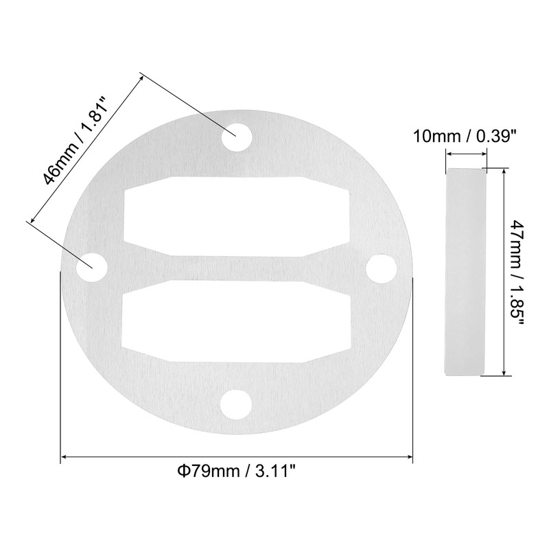 PATIKIL Head Gasket Kit Reed Valve Replacement, 2 Sets Central