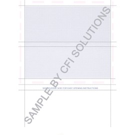 8-1/2" x 11" Z Fold Multi-Purpose Blue Screen on Face, Blockout Back (Box of 2000)