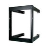 12U Open Wall Mount Frame Rack - Adjustable Depth 18"-30"