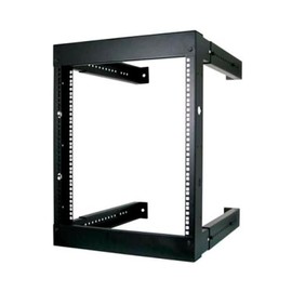 12U Open Wall Mount Frame Rack - Adjustable Depth 18"-30"