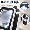4X LED Handheld Magnifier for Reading – Rectangular Full-Page Magnifying