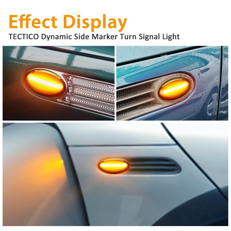 TECTICO Side Indicator Side Marker Light Indicator Canbus Compatible with