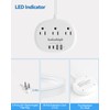 Power Outlet Relocator with Adhesive- 5 FT, 1625W Wall Mounted