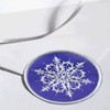 PaperDirect Blue and Silver Snowflake Embossed Foil Seals, 48 Count