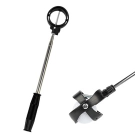 DASNTERED Telescopic Golf Ball Retriever, Golf Ball Retriever with Locking Button Golf Ball Picker Upper Grabber for End of Putter Retractable Ball Retriever Tool