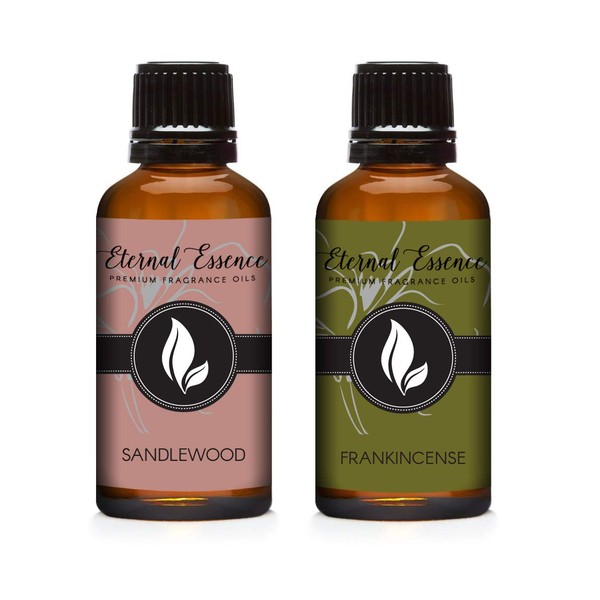 30ML - Pair - (2) - Sandalwood & Frankincense - Premium Fragrance Oil Pair - 30ML
