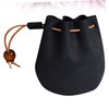 STOBOK Mens Coin Pouch Leather Coin Bag Small Drawstring Pouch