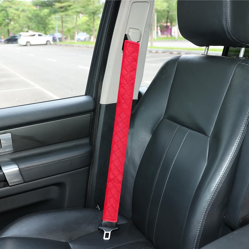 Amooca Soft Automotive Seat Belt Cover Seatbelt Shoulder Pad Neck
