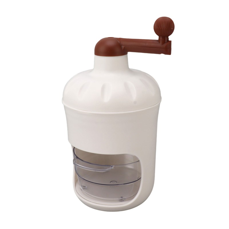Portable Ice Crusher PP Manual Shaved Snow Cone Machine DIY