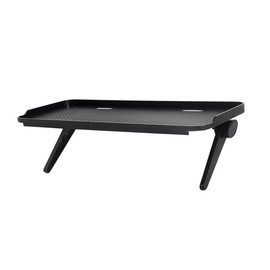 Mipcase Screen Top Frame Monitor Mounting Bracket Office Shelf Storage for Flat Panel Tvs Computer Monitors Space Saving Riser Shelf with Safety Fence and Unique Perforation Design