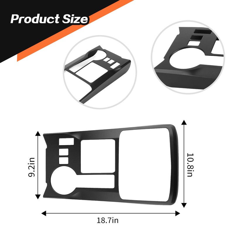 JeCar for 4Runner Interior Trim Center Console Gear Shift Panel