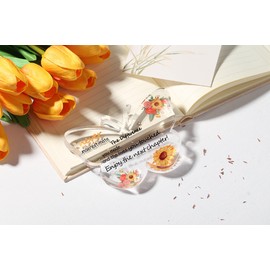 QINJIEJIE Retirement Gifts for Women, Farewell Gifts Coworker Leaving Gifts for Coworkers Colleague Boss, Retired Teacher Nurse Doctor Retirees Retirement Gifts, Butterfly Gifts Acrylic Plaque