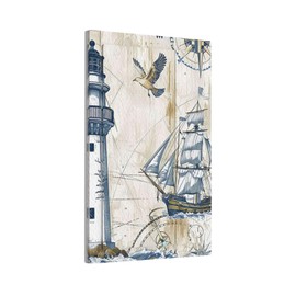 JDAKHD Nautical Sailboat Lighthouse Light Switch Covers Coastal Compass Anchor Decorative 1 Gang No Device Wall Plate Single Blank Wallplate Faceplate Gfci Light Outlets Bathroom Bedroom Kitchen