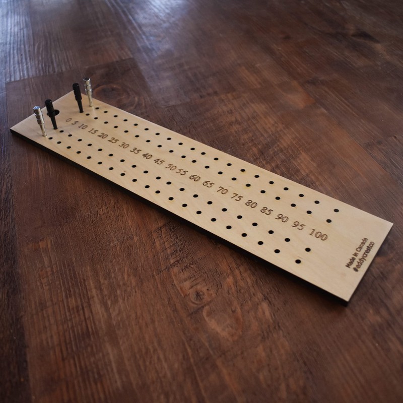 4 Player Crokinole Scoreboard (4 Individual Players) - Handmade of