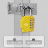 SISAV 4 Digit Combination Lock,Gym Padlock,Outdoor Combination Padlock,Suitable for School