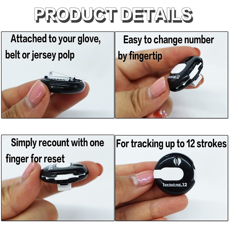 Golf Score Counter Mini Golf Stroke Touch Reset Up to
