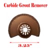 2 Pcs Grout Tile Cut Repair Kit Carbide Oscillating Multi