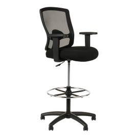 Alera ALE Etros Series Mesh Stool, Black